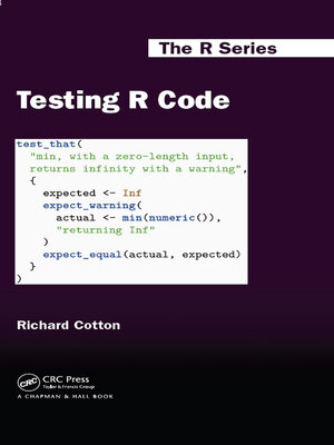 cover image of Testing R Code